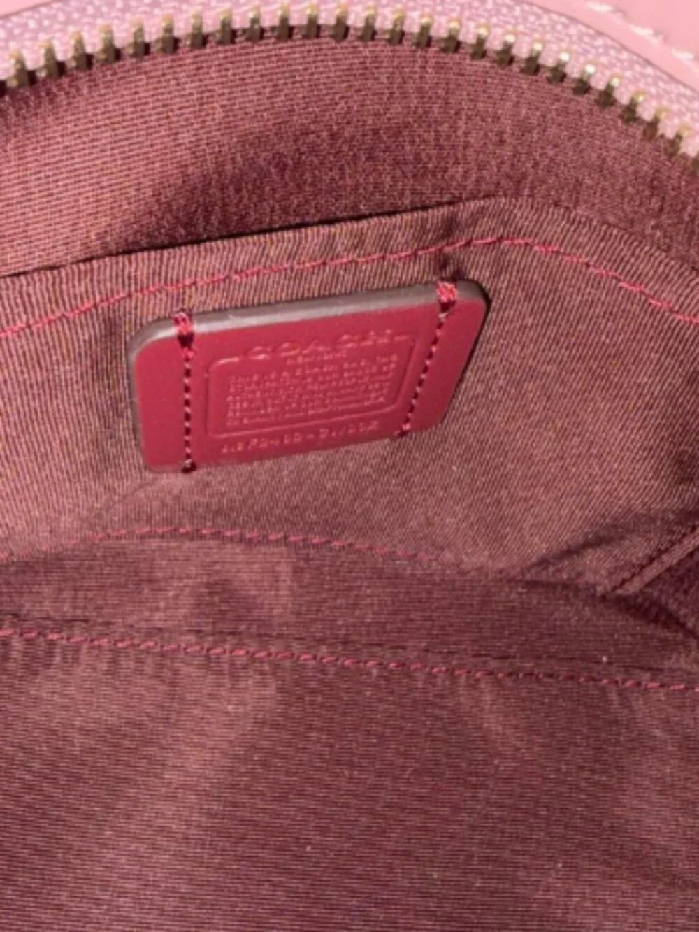 Coach City Mini Tote Bag In Signature Canvas in powder pink